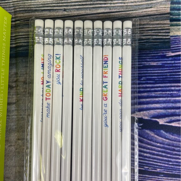 Teacher’s bundle of erasers, pencils, thank you cards, and sand timers - Picture 5 of 8